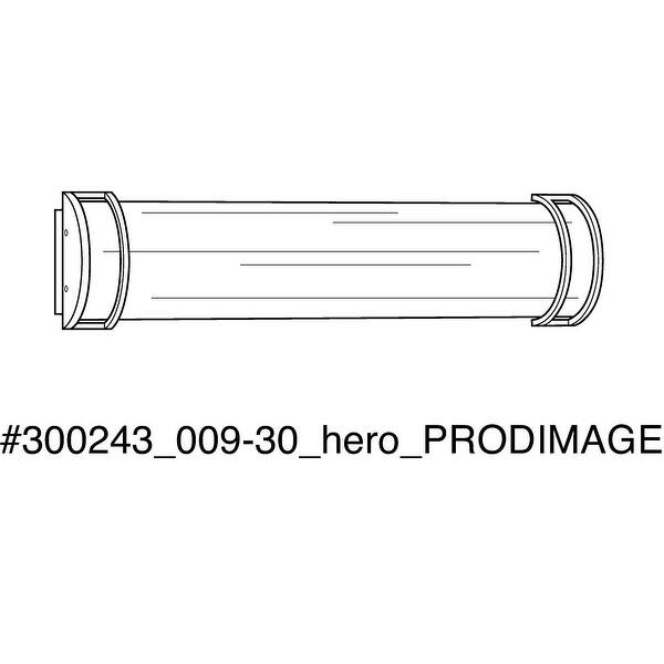 LED Bath Light Collection 24" Brushed Nickel White Shade Modern Bath